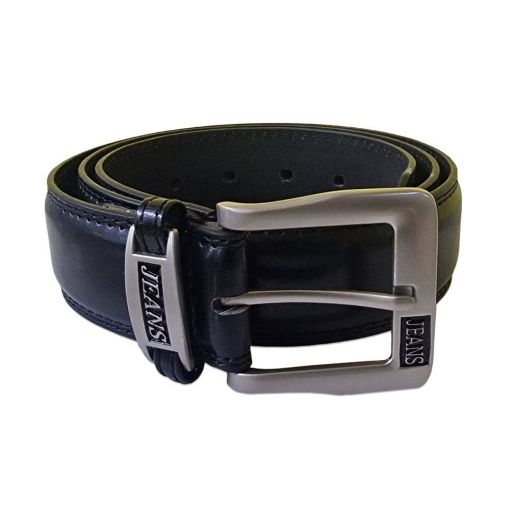 Duke Mens D555 Kenny Bonded Leather Waist Belt / Black
